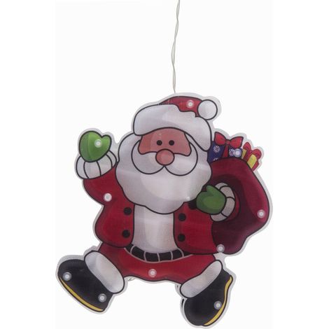 Papá Noel luminoso 10LED  17,4 x 20 x 2,6 cm (1/5)