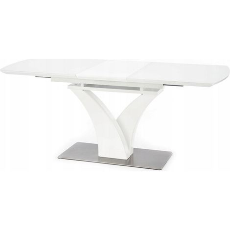 Mesa Houston 657 , 75x80x140cm, Alargamiento, MDF, Vidrio templado, MDF, Metal (1/3)