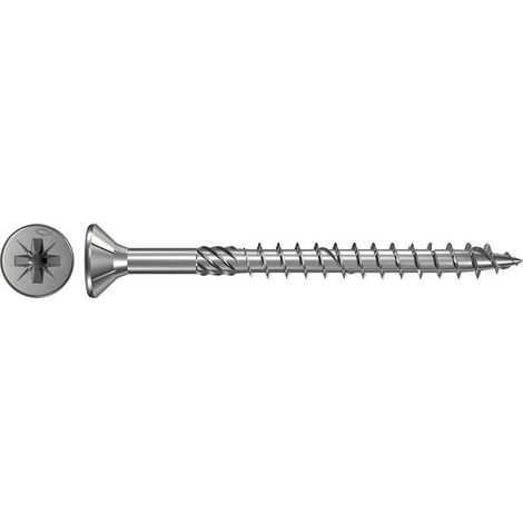 Fischer 50x  Power-Fast 6  x 90  testa svasata  acciaio inossidabile  A2 filettatura  parziale impronta  a croce  PZ -  657252