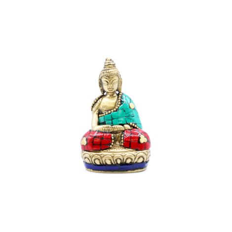 Figure de Bouddha en Laiton - Mains levées - 7,5 cm- Vendu par 1 (1/4)