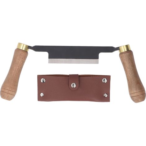 Handbetriebenes, gerades, ergonomisches, doppelgriffiges Entrindungswerkzeug aus Holz, 10 cm (4 Zoll). (1/5)
