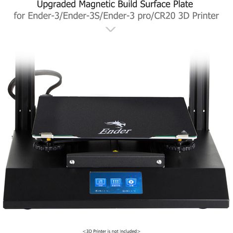 Piastra di aggiornamento magnetica per superficie di stampa Creality Ender-3, cuscinetti adesivi ultra-flessibili rimovibili per stampante 3D, copertura per piano riscaldato 235 x 235 mm per Ender-3/E (1/5)