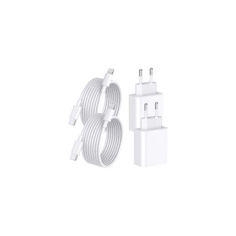 iPhone 14/13 Pro Max Schnellladegerät, 4er-Pack [MFi-zertifiziert] 20-W-USB-C-PD-Netzteil mit 2 m langem USB-C-auf-Lightning-Schnellladekabel. Kompatibel mit iPhone 14, 13, 12, 11 Pro Max, XS, XR, X-C