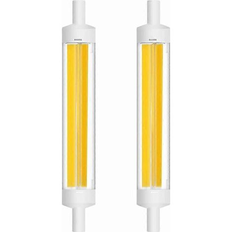 R7S 15W 118mm COB-LED-Lampe mit 360° linearem Glühfaden, J118-Sockel, 1200 lm (entspricht einer 120W-Halogenlampe), warmweiß (2700K-3000K) (Packung)