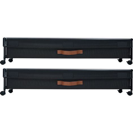 Mophorn Contenitore sottoletto con ruote, 36,0 x 18,1 x 7,3 pollici, contenitori portaoggetti con ruote e coperchio trasparente, organizer sottoletto per scarpe, vestiti