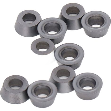 Lot de 10 plaquettes carbure CNC usinables revêtues pour fraiseuse tours alésoirs rechange travail industriel (1/5)