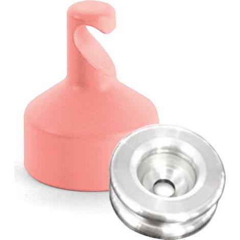 Kit de Fixation : Rondelle multi-matériaux Alu + Suspension crochet Flamant rose - L'Attachante (1/5)