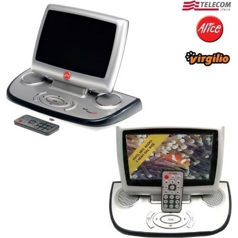 Cornice digitale c/telecomando casse stereo foto/mp3/video/news dal web/usb/sd Telecom Alice - Multi Vision IP