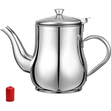 Pot à huile en acier inoxydable avec filtre amovible, séparateur d'huile et de graisse, idéal pour la cuisine.-8.4X8X11.8CM-Silver (1/3)
