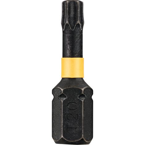 Embout de vissage DeWALT Torx de 5 pièces , T20, L. 25 mm ( Prix pour 1 )