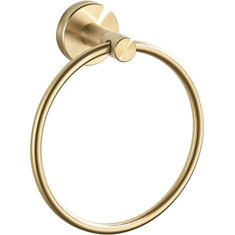 HANDTUCHHALTER REA RING 6610 MODERN BRUSH GOLD