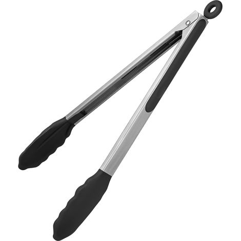 30 cm 315 ℃ Hittebestendige siliconen keukentang met hermetisch verzegelde antiaanbak rubberen punten en siliconen beklede stalen handgreep voor serveren (Violet) (1/5)