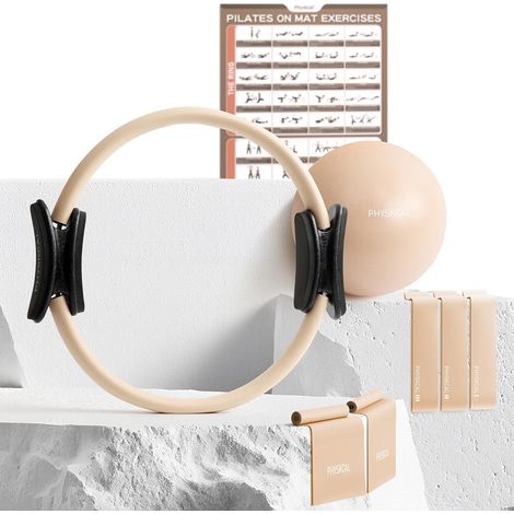 Kit de Pilates Ring à Domicile avec Pilates Ball et Bandes (1/5)