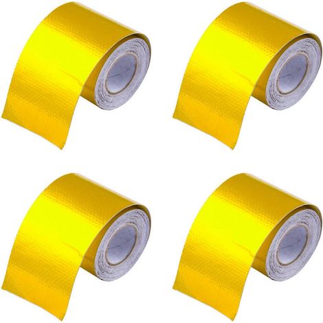 4X Ruban isolant thermique réfléchissant doré pour prise d'air, couche isolante réfléchissante auto-adhésive pour moteur (1/5)