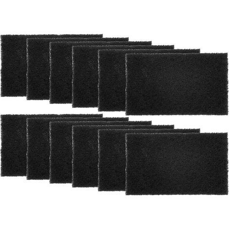 Lot de 12 Filtres Absorbants pour Poubelles, DéSodorisant Purifiant au Charbon Actif Seaux à Compost-Rectangle (1/4)