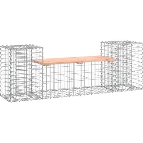 Maison Exclusive - Panca Giardino Design Gabbione 183x41x60,5 cm Massello Douglas (1/5)