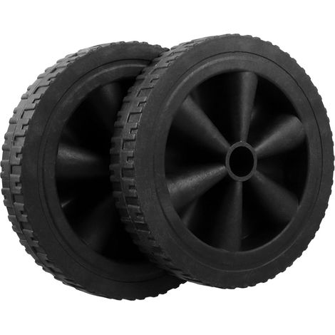 Roues de rechange pour barbecue à gaz, en plastique noir, chariot, résistantes l'usure et (1/5)
