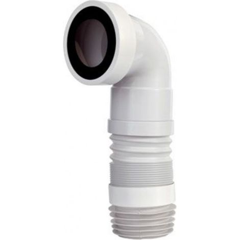 Manicotto estensibile curvo per w.c. da 27-45cm senza troppo pieno (1/3)