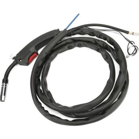 Torcia per saldatura MIG 14AK, torcia per saldatura MIG MB14 con protezione a gas CO2, parti della pistola per saldatura da 2 metri (1/4)