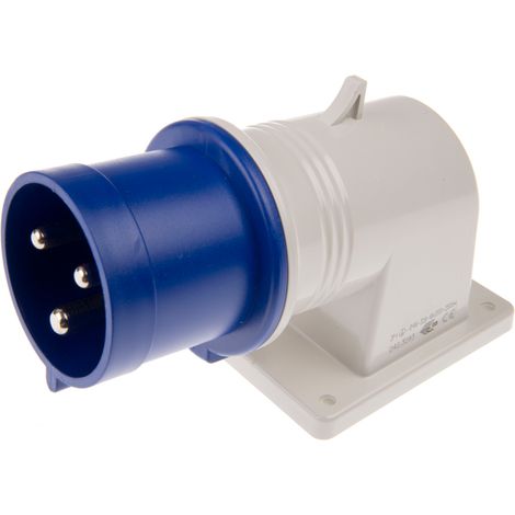 Connecteur industriel RS PRO Mâle, 2P+E, 32.0A, 230,0 V, Montage mural ( Prix pour 1 ) (1/3)