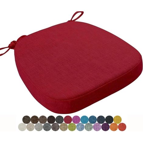 Coussin de Chaise 40x38/43x40/43x42cm Coussins de Siège Amovible Lavable Galette de Chaise, pour Intérieur et Extérieur, Bureau, Salle à Manger, Maison, Jardin(Color11,43x40x5cm)