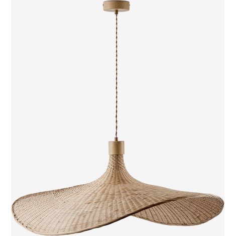 Plafonnier en bambou Chaifer SKLUM NATUREL 80 x 70 cm