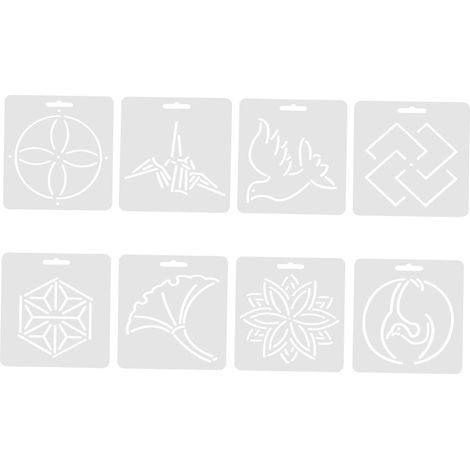8 Pièces Règle De Patchwork Et Règle De Quilting Forme Anormale Acrylique Pour Broderie Et Diy (1/5)