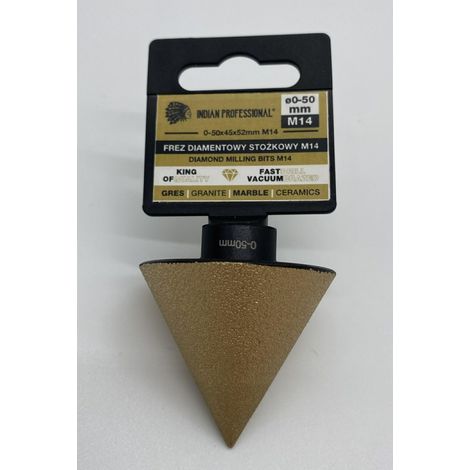 Tagliatrice diamantata conica professionale indiana M14 2-48mm (1/2)