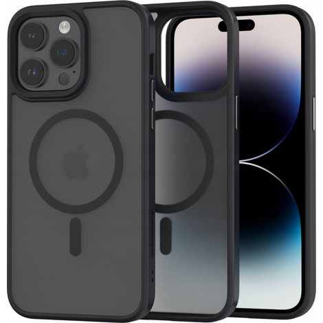 COVER POSTERIORE MAGNETICA per iPhone 14 Pro Max per MAGSAFE SILICONE + Vetro (1/5)