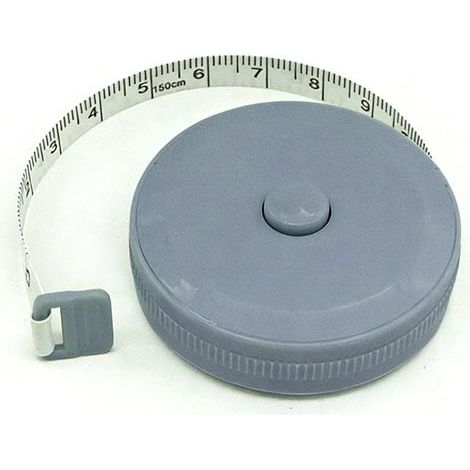 Einziehbares, flexibles Maßband für Körpermaße, 2 m, doppelseitig, für Stoff, Nähen, Gewichtsabnahme, Basteln (blau) (1/5)