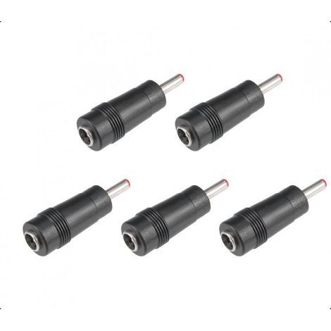 Lot de 5Pcs sourcing map DC Alimentation Connecteur 5.5x2.1mm Femelle Jack à 3.5x1.35mm Mâle Adaptateur Connecteur