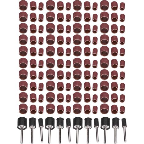 132 bandes abrasives en alliage d'aluminium durable pour ponceuse à tambour, idéales pour le travail du bois et le polissage des métaux. (1/5)
