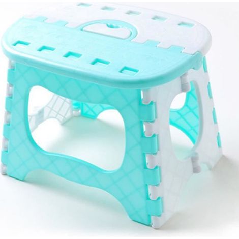 1 Tabouret pliable,Plastique,Léger et portable,Avec poignée,Extérieur,Pêche (1/2)