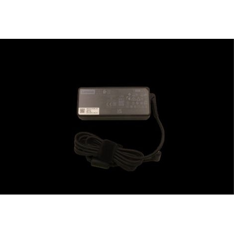 Adaptador de CA original Lenovo, redondo, 65 W, 3 polos - Negro