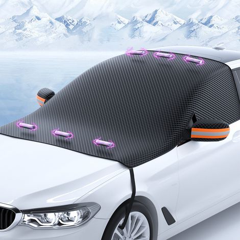 Pare-soleil de pare-brise de voiture, pare-neige épais avec protection solaire et isolation thermique, film aluminisé, pare-soleil (260114 cm) (1/5)