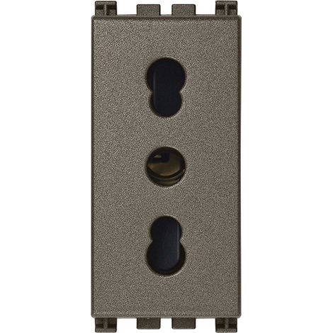 VIMAR - 19203.M Presa 2P+T 16A P17/11 Metal