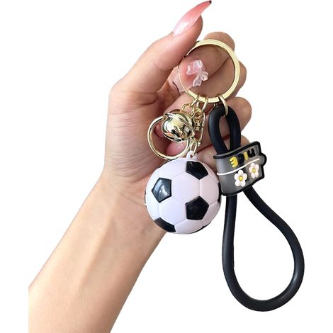 Porte-clés Football - En Métal Alliage Zinc - Pour Clés De Sacoche Ou De Ceinture - Idéal Pour Enfants Et Adultes - Lot De 1 (1/5)