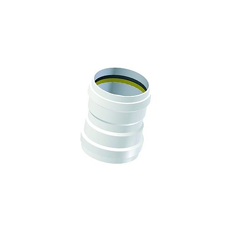 PP-Polo-Eco Doppelmuffe DN100/da 110 mm f.SN8 u.SN12 weiss