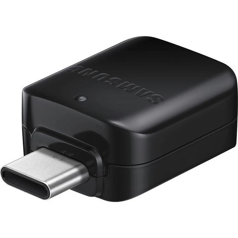Adaptateur Samsung EE-UN930 USB-A vers USB-C OTG (Vrac - Emballage de remplacement) - Noir (1/4)