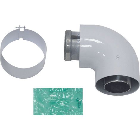 Vaillant Codo 90 grados turboTEC Conducto aire/humos, Alu, 60/100 mm, 303808
