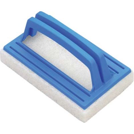 La brosse de nettoyage de piscine Domus 14,5x8 cm e'limine la graisse et la salete' des bords sans endommager