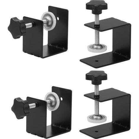 2 Pinces en C, Acier inoxydable, Patins silicone, Réglable, Pour façades tiroirs et armoires(Q3 : Nouveaux produits pour le mois d'août) (1/5)