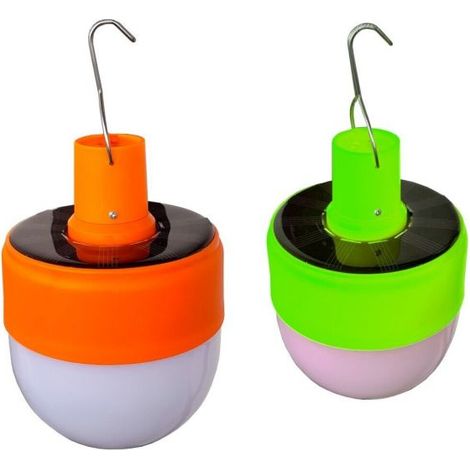 Lampadina Lampada Luce Led Lampada Emergenza Campeggio con pannelo solare