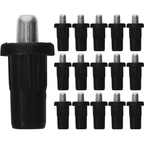 Goupilles à Ressort Grandes Tailles Noires 50PCS, Goupilles à Ressort de Porte d'Armoire en Plastique et Fer, Kit pour Charnières, Amortisseurs de Porte et Installation Facile (1/5)