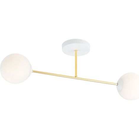 Plafonnier Emibig MAGNUM 2xE14 laiton blanc 55cm IP20 (1/5)