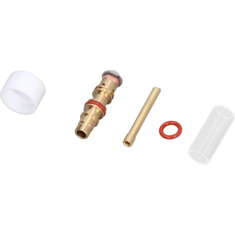 Zubehörset für WIG-Schweißbrenner, Argon-Schweißglas, passend für 2,4 mm WP‑17/18/26 (1/5)