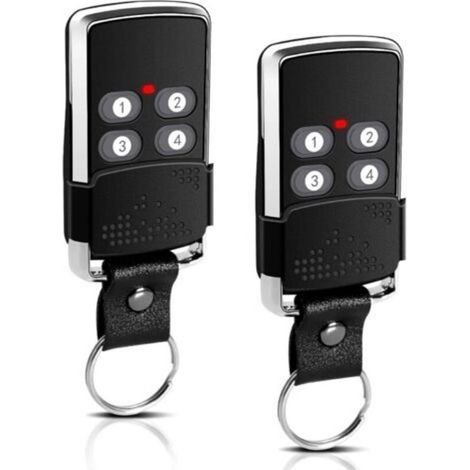 Lot de 2 télécommandes 433 MHz pour porte de garage, porte de garage Hansender, 2 télécommandes de rechange compatibles avec eL11Q, eL12Q, eL13Q, eL17Q eLN, eLC RT1, eLB7Q, eLB7Qk, eLB7Qk2, eL4T, (1/5)