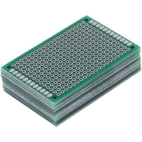 Ahlsen 10 Pieces 4 x 6 cm Double Sided Prototype Board Prototyping Soldering Universal Printed Circuit Board for DIY and Electronics Project (1/5)