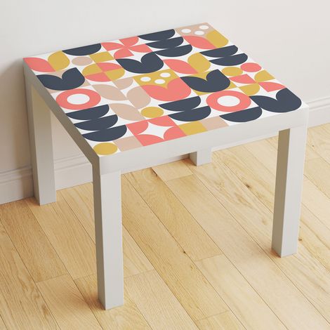 Stickers pour table - Motif Géométrique - 90x90 cm - Adhésif BRILLANT (1/2)