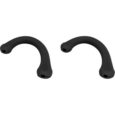 10 paires de protections d'oreilles en silicone doux, crochets anti-bruit, bouchons d'oreilles confortables, protecteurs auriculaires noirs (1/5)